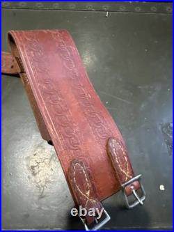 Rare Vintage George Lawrence Leather Target Rifle Shooting Sling. Size Large