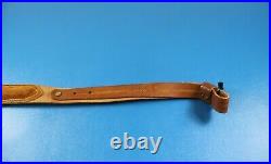 Rare Vintage RED HEAD Brand Leather Rifle Sling + QR Swivels Tooled Deer Game