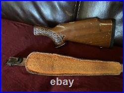 Remington 760 7600 rifle stock Left Handed Repaired With Leather Sling