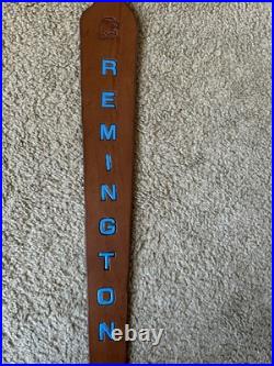 Remington Custom Leather Rifle Sling Hand Tooled And Made in the USA