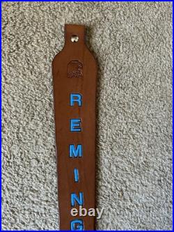 Remington Custom Leather Rifle Sling Hand Tooled And Made in the USA