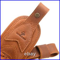 Retro Leather Rifle Gun Sling Shotgun Slot Strap. 30/30.308.22LR. 44MA 12GA