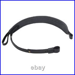 Retro Rifle Shoulder Straps Crazy Horse Leather & Canvas Shotgun Carrying Slings