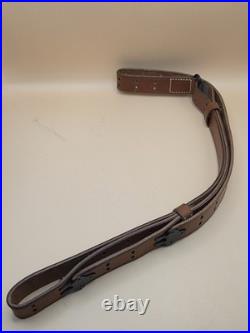 Ria 1941 Leather Black Steel Rifle Sling