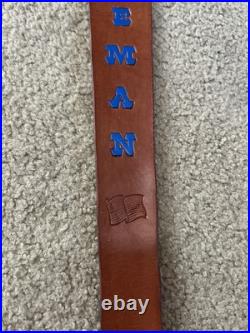 Rifeman # 1 Custom Leather Rifle Sling Hand Tooled And Made in the USA