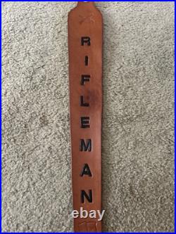 Rifeman # 2 Custom Leather Rifle Sling Hand Tooled And Made in the USA Rifeman # 2 Custom Leather Rifle Sling Hand Tooled And Made in the USA
