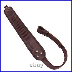 Rifle Leather Buttstsock With Sling Shell Slots +Swivels for. 30-30.357.38.32