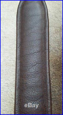 Rifle Sling, Brown Leather, Hand tooled, Made in the USA, Bayou