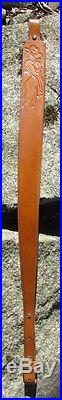 Rifle Sling Cowgirl Carved Leather Hand Made USA Name or Initials added FREE