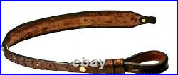 Rifle Sling Custom Hand Crafted Alligator In Brown Or Black