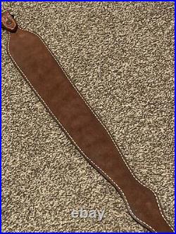 Rifle Sling Fancy Tooled Leather Vintage Ted Blocker Very Very Cool Great Shape