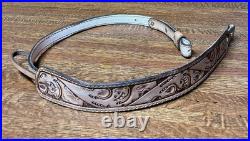 Rifle Sling Hand Tooled (Prison Made) Leather Western Design with Deer Adjustable