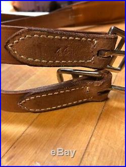 Rifle Sling Unbranded Sturdy Leather Hand Made Never Used UNIQUE BRAIDS MUST SEE