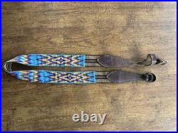 Rifle Sling with Leather, Muzzleloader, Flintlock, Mountain Man, Hand Crafted