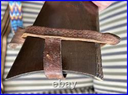 Rifle Sling with Leather, Muzzleloader, Flintlock, Mountain Man, Hand Crafted