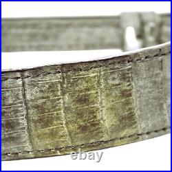 Rifle sling alligator camo leather
