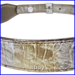 Rifle sling alligator camo leather