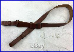 Romanian SKS Sling, All Leather, Original Military Surplus