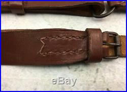 Romanian SKS Sling, All Leather, Original Military Surplus