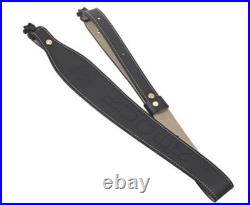 Ruger 10/22 Leather Cobra Sling Black Embossed Ruger Eagle Logo With Swivels OEM