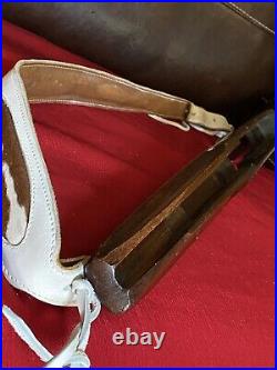 Ruger 10 22 stock wood first issue with custom leather sling +Cap + Butt Plate