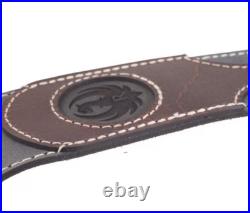 Ruger Leather Cobra Sling Grey Engraved Versacarry M77 10/22 Mini 14 With Swivel