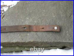 SWISS LEATHER RIFLE SLING 1877 with clear STAMPING 77 W. WEISS SATTLER MUHLETHUR