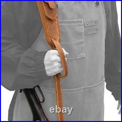 Set Leather Gun Cheek Rest, Ammo Holder Sling for. 45-70.22MAG 12GA. 30-30.308