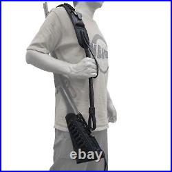Shooting Combo of Leather Rifle Gun Buttstock Cover with Sling. 22LR. 357.308 12GA