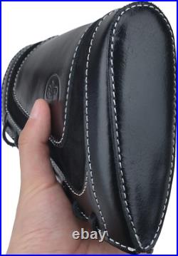 Sleek Black Leather Rifle Sling & Buttstock Holder for Efficient Ammo Access Sleek Black Leather Rifle Sling & Buttstock Holder for Efficient Ammo Access