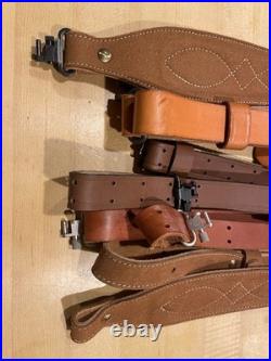 Sling Leather Rifle Lot of 5 Excellent Condition Sling Swivels MILSPEC