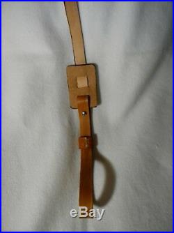 Sling, Rifle Leather, Custom Work, Deer Head And Design, Padded, Adjustable Stra