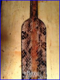 Snake skin Gun sling Timber Rattler (RARE FRESH SHED) leather hand crafted