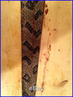 Snake skin Gun sling Timber Rattlesnake and leather hand crafted adjustable