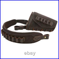 Soft Leather Gun Cheek Rest Riser Stock + Gun Sling for. 22MAG. 30-30.45-70 12GA