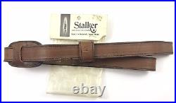 Stalker 106 Cowhide Leather Rifle Sling Gun Carrying Strap Italy Vintage 9851-X