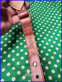 Stalker Stacked Leather Stitched Leather Rifle Sling Suede Backed Rifle Sling