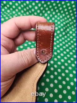 Stalker Stacked Leather Stitched Leather Rifle Sling Suede Backed Rifle Sling