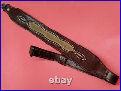 Stitched Weave Buffalo/Cowhide Hide Leather Cobra Sling Suede Backed QD Swivels