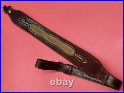 Stitched Weave Buffalo/Cowhide Hide Leather Cobra Sling Suede Backed QD Swivels