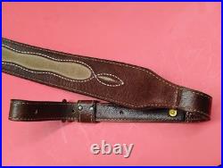 Stitched Weave Buffalo/Cowhide Hide Leather Cobra Sling Suede Backed QD Swivels