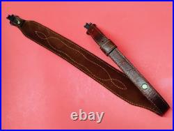 Stitched Weave Buffalo/Cowhide Hide Leather Cobra Sling Suede Backed QD Swivels