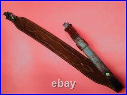 Stitched Weave Buffalo/Cowhide Hide Leather Cobra Sling Suede Backed QD Swivels