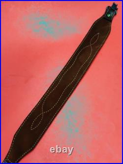 Stitched Weave Buffalo/Cowhide Hide Leather Cobra Sling Suede Backed QD Swivels