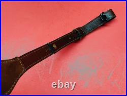 Stitched Weave Buffalo/Cowhide Hide Leather Cobra Sling Suede Backed QD Swivels