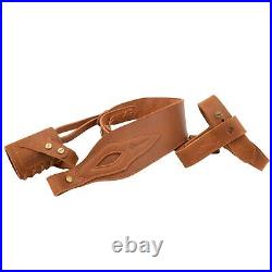 Suit of Leather Gun No Drill Harnessed Buttstock Holder, Sling Loop, Gun Sling