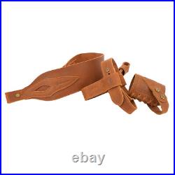 Suit of Leather Gun No Drill Harnessed Buttstock Holder, Sling Loop, Gun Sling