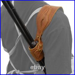Suit of Leather Gun No Drill Harnessed Buttstock Holder, Sling Loop, Gun Sling