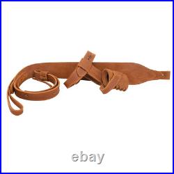 Suit of Leather Rifle No Drill Harnessed Buttstock + Gun Carry Strap Sling