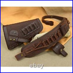 Suit of No Drill Leather Rifle Buttstock, Sling, Sling Loop for. 22LR. 30-06.30-30 Suit of No Drill Leather Rifle Buttstock, Sling, Sling Loop for. 22LR. 30-06.30-30